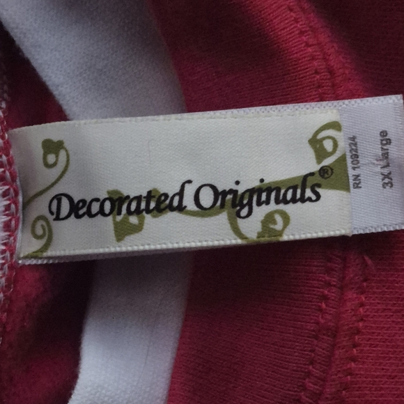 Decorated Originals Sweater Womens Size 3XL Snowman Patch Christmas Red Pullover - Picture 4 of 14